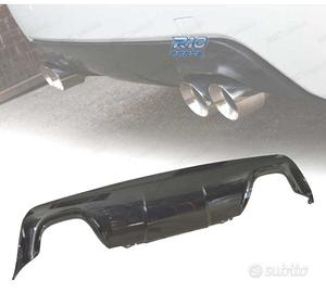 DIFFUSORE BMW E60 03-10 LOOK M DOPPIA USCITA NERO 