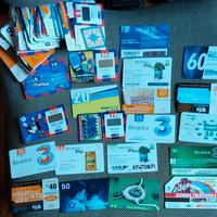 tessere di ricariche telefoniche