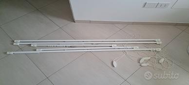 Bastoni per tende scorrevole con corda 6pz.