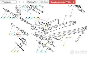 Pattino tendicatena Aprilia Climber 280 AP8201045