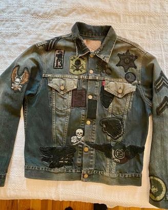 Giubbotto Uomo in jeans nero Delave Levi's Vintage