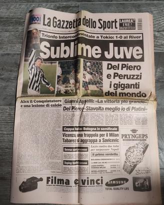 Gazzetta 1996 Coppa Intercontinentale alla Juve 