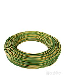 Filo elettrico giallo/verde 1X2.5mm 100 metri