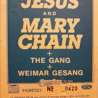 Biglietto concerto The Jesus and Mary Chain - 1986