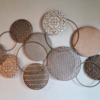 Decorazione murale in metallo