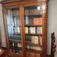 Mobile antico biblioteca di stile in legno 
