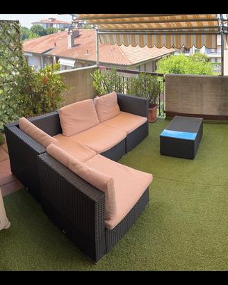 Divanetto in rattan