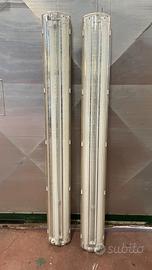 Plafoniera a doppio neon