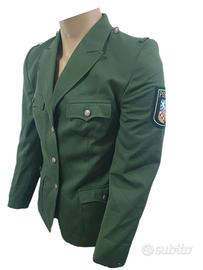 Giacca verde uniforme in tessuto polizia tedesca