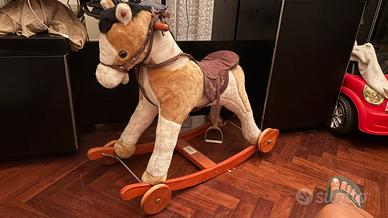 cavallo a dondolo e a rotelle vintage anni 2000