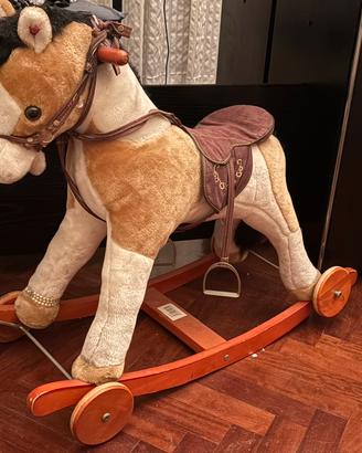 cavallo a dondolo e a rotelle vintage anni 2000