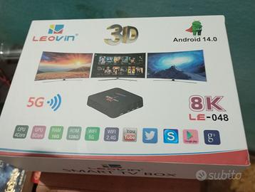 Smart box TV android 8k 5g completo