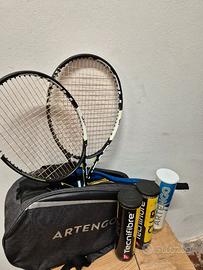 Kit tennis 2 racchette head borsa e palline