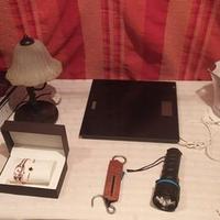 Lotto 9 pz bilance,orologio,torce,elicottero,sprem