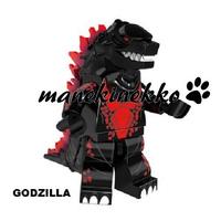 GODZILLA king mostro film minifigure simil Lego