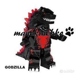 GODZILLA king mostro film minifigure simil Lego