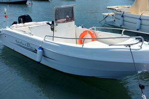 Barca vetroresina con motore 40cv