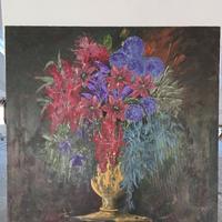 Tela dipinto olio acrilico grande 100x100