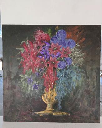 Tela dipinto olio acrilico grande 100x100