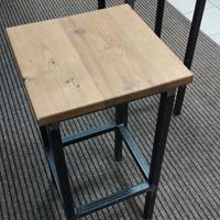 Sgabelli metallo e legno