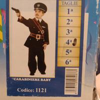 Vestito carnevale da carabiniere