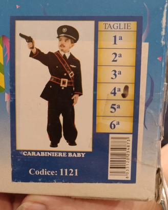 Vestito carnevale da carabiniere