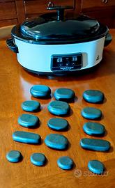 Kit Hot Stone Massage Scaldapietre + 16 Pietre