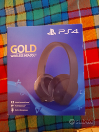 Wireless headset Gold ps4