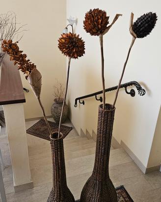 Vasi in vimini/rattan.
