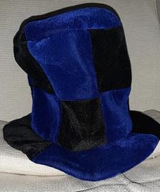 Cappello tuba neroazzurro vintage