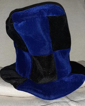 Cappello tuba neroazzurro vintage