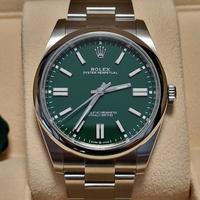 Rolex Oyster Perpetual 41 Verde green 124300 NOS