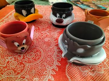 N.5 tazzine per bambini e super Mario 