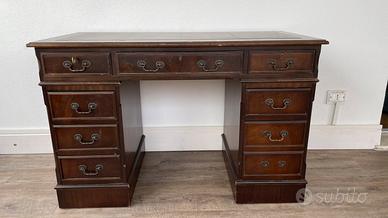 Scrivania scrittoio legno massello stile antico