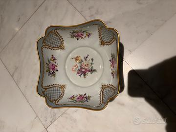 Centro Tavola Limoges France Porcellana e Oro