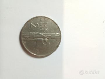 Moneta Regno d'Italia Buono da Lire 2 del 1924