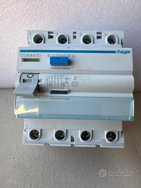 Interruttore differenziale Hager, 4 poli, 40A