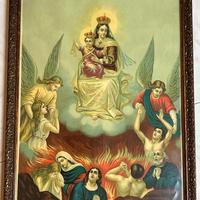 Quadro stampa religiosa “Madonna del Carmine”