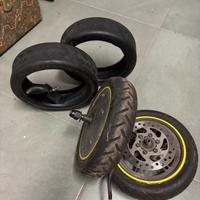 Ruota motore 250W monopattino 8.5” + ruota freno