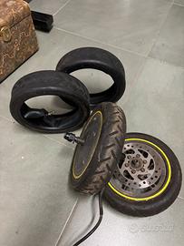 Ruota motore 250W monopattino 8.5” + ruota freno