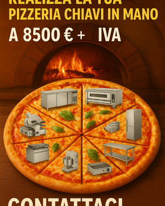Attrezzature per ristorante chiavi in mano 8 pz
