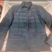 Piumino uomo in piuma d’oca blu