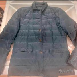 Piumino uomo in piuma d’oca blu