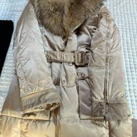 Piumino con collo  di pelliccia ecologico