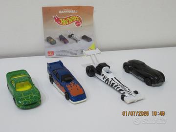 HOT WHEELS gadgets Mc Donald - lotto 4 auto, metal