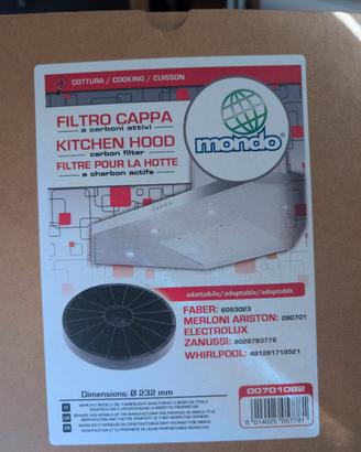 filtro cappa ai carboni attivi
