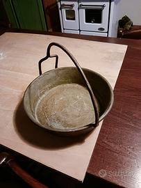 antica casseruola in rame