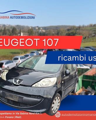 Peugeot 107 ricambi usati 