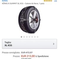 Catene da neve Konig Summit XL K55