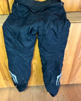 Pantalone moto impermeabile con protezioni